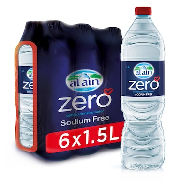 Al Ain Zero Sodium Free Drinking Water 1.5L Pack of 6