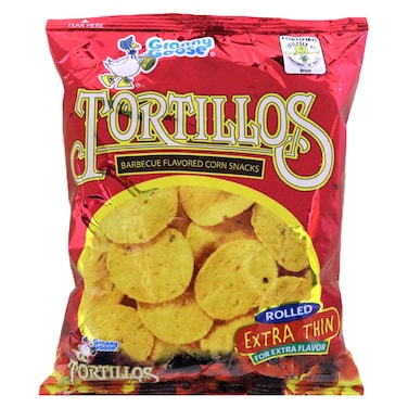 Granny Goose Tortillos Barbecue Flavoured Corn Snack, 100g
