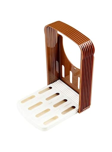 Bread Slicer Foldable Adjustable Compact Bread Sandwich Cutter Toast Slicer Plastic Bagel Slicer Loaf Cutter
