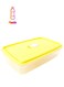Plastic Lunch Yellow/Clear 2Liters