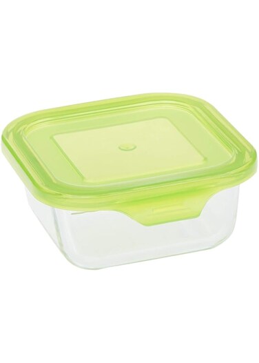 Taliona Boro Food Container, Green, Square, Acrylic