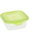 Taliona Boro Food Container, Green, Square, Acrylic
