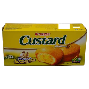 Orion Custard Premium Cream Filled Cake, 138g