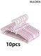 10PCS Butterfly Children's Clothes Hanger , Baby Nursery Closet Hangers Adjustable Coat Hanger ,suitable for Newborn Girl and Boy Toddlers Kids , Non-slip ,Durable and sturdy, stretchable ,unisex , pink .