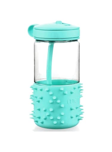melii Fidget Friendly Water Bottle for Kids 17 oz - Sensory Exploration with Soft Silicone Spikes - Leak Proof, BPA Free, Durable Tritan Construction - Ideal for Home, Lunch Box