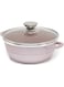 Dessini Non-Stick Cooking Pot Pink/Silver/Clear 20cm