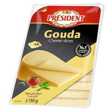 بريزيدنت شرائح جبن جودة، 150 غرام