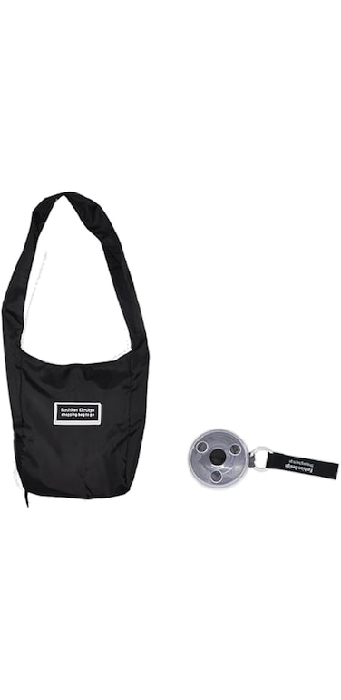 TecheiTulip Reusable Foldable Shopping Bag Folding Grocery Bag Crossbody Shoulder Bag Reusable Grocery Bag, Foldable Portable Supermarket Shopping Bag Nylon Grocery Tote Roll Up in Small Case