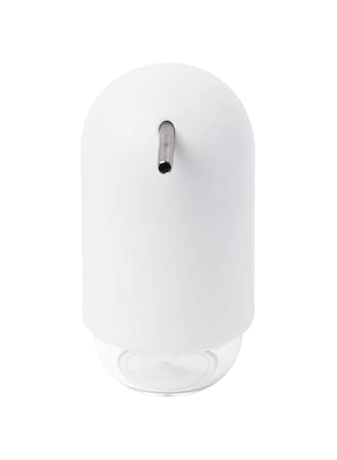 Umbra Touch White Hand Liquid Soap Pump Dispenser, 2 &frac34; dia. x 5 &frac12; inches