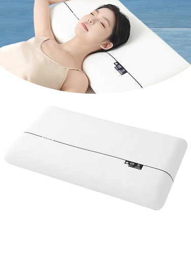 Foam Pillow, Zero Pressure Pillow, Comfortable and Breathable, Provide Neck Support, Relieve Shoulder Pain (10*70*42cm)