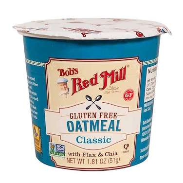 Bob's Red Mill Gluten Free Oatmeal Cup Classic with Flax &amp; Chia Non-GMO 51g