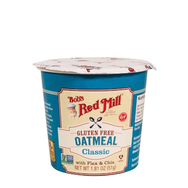 Bob's Red Mill Gluten Free Oatmeal Cup Classic with Flax &amp; Chia Non-GMO 51g