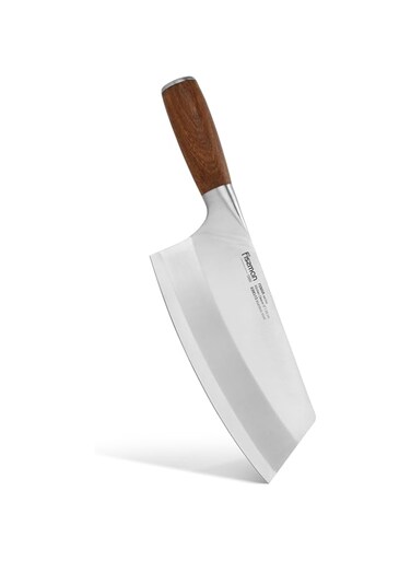 Fissman Kitchen Cleaver Knife 8'' with Steel Pommel, Vegetable Kitchen Cleaver Knife Fenrir Series, X30Cr13 Stainless Steel, Ergonomic Handle, Razor-Sharp Knife, Multi-Purpose Knife slicing, dicing