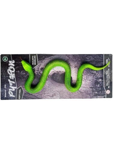 MACMERISE Galaxy Toys Green Tree Python (Morelia viridis) - Lifelike Vibrant Green Rainforest Snake Toy