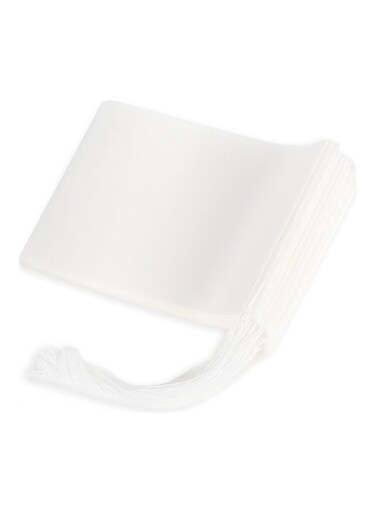 Disposable Empty Bag And Coffee Filter With Drawstring White 8x10cm