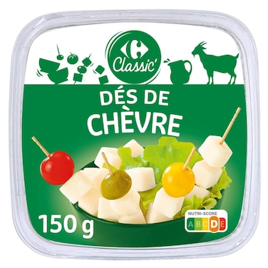 Carrefour Classic Goat Cheese Cubes, 150g