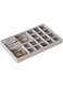 Home Box Velour 19-Compartment Jewellery Tray