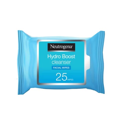 Neutrogena Hydro Boost Cleansing Makeup Remover, 100% Alcohol 25 Wipes