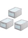 YILANJIN 3 PCS Foldable Clothing Storage Boxes, Fabric Drawer Organizer Storage Bins, Closet Organizer for Clothing, Jeans, Sweaters, Underwear, and Toys