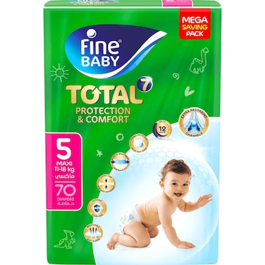 FINE BB DIAPER TOTAL7 MAX 70'S SP