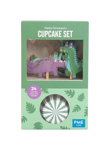 PME Cupcake Set - Party Dinosaurs, Set of 24