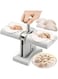 Yuroochii Dumpling Maker, Household Double Head Automatic Dumpling Maker Mould, Dumpling Press Wrap Two At A Time, Easy tool for Dumpling Kitchen Gadgets Simple Fast Operation