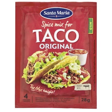 Santa Maria Spice Mix For Taco Original Mild 28g