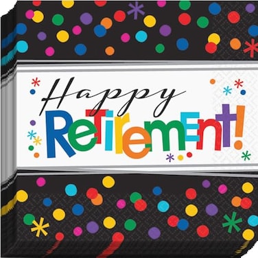 مناديل مشروبات من Amscan، تم إيقاف إنتاجها رسميًا، 16 قطعة، متعددة الألوان