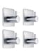 KLCDD Adhesive Hooks Anti-Skid Heavy Duty Wall Hooks Waterproof Stainless Steel Hooks for Hanging Coat, Towel Robe Hook Rack Wall Mount- Bathroom/Bedroom 4-Packs
