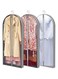 YumLock Garment Bags for Hanging Clothes Storage - 150x60x10cm Clear Protector with Durable Gussets for Suits, Dresses, Coats, 3-Pack Breathable PEVA Cover for Closet Organization