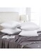 Home Luxury Cushion Filler, Decorative Pillow Inserts (Pack of 4, White) - Square Indoor Bed and Couch Pillows - Hollowfibre Cushion Fillers (Pack of 4, 45 x 45 cm)