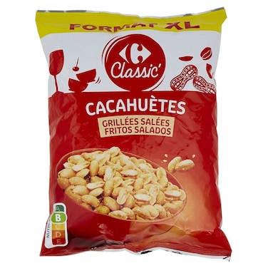 Carrefour Classic Roasted Salted Peanuts, 500g
