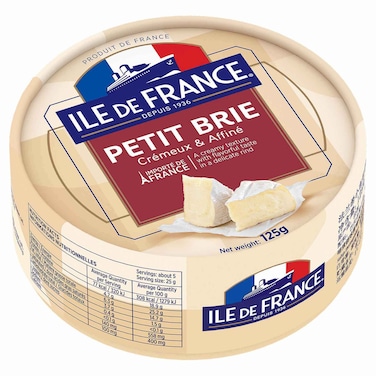&Icirc;le de France Petit Brie Cheese, 125g