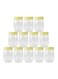 12-Piece Plastic Jar Set Clear/Yellow