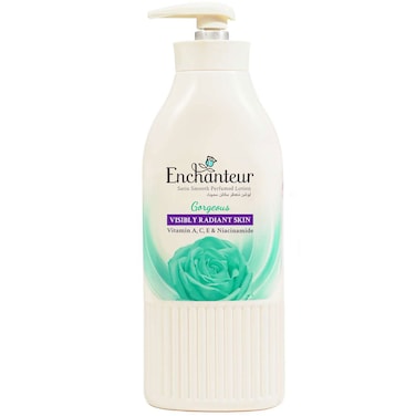 إنشانتر ساتان سموث لوشن الجسم  بالصبار وزبدة الزيتون 500 ملل أبيض