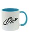 Abdulrehman Arabic Name Calligraphy Printed Mug Light Blue/White