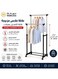 &amp; Extendable Double Garment Rack with Wheels