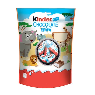 Kinder Chocolate Mini Milk Chocolate Bars With Milky Filling, Multi Pack, 20 Individually Wrapped Pieces, 120g