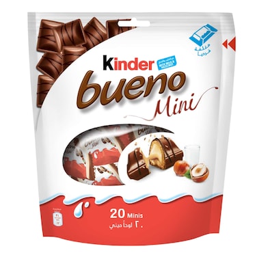 Kinder Bueno Mini Milk Chocolate Bar, 20 Pieces, 108g