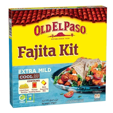 Old El Paso Extra Mild Fajita Dinner Kit, 476g