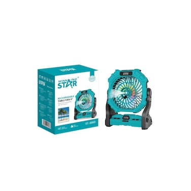 Misting Table Fan &ndash; Portable Cooling with Fine Mist for Tents, Desks, Camping &amp; Outdoor Use