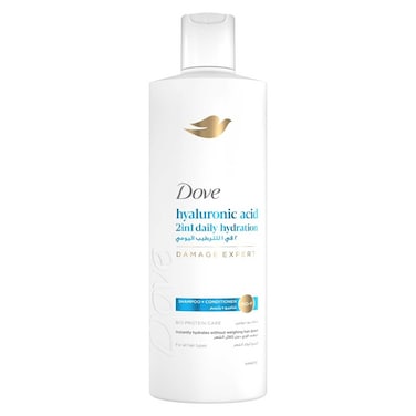 Dove Shampoo + Conditioner, 2In1 Daily Hydration, 400ml
