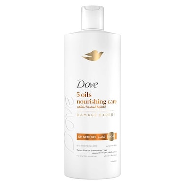 Dove Shampoo, 5 Oils Nourishing Care, 600ml