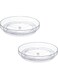 23CM Clear Non-Skid Lazy Susan Organizers - Turntable Rack for Kitchen Cabinet, Pantry Organization and Storage,Bathroom Closet, Vanity Countertop Makeup Organizing, Spice Rack,2 Pack