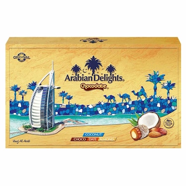 Arabian Delights Chocodate Coconut Chocolate Covered Dates with Almond, 150g