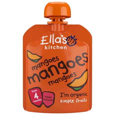 إيلاز كيتشن مهروس طعام أطفال مانغو عضوي، 70 غرام