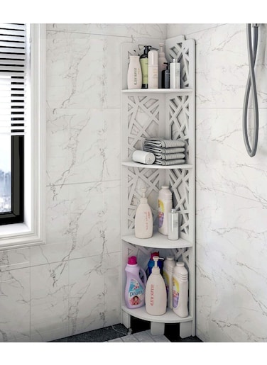 Corner Shelf Bathroom Storage Organizer Small Shelf Match Any Room to Organizing 4 Tier Corner Stand Sink Organizer