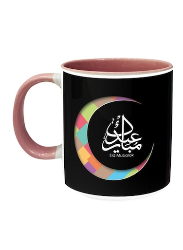 Eid Mubarak 102 Printed Coffee Mug Black/Pink/Red