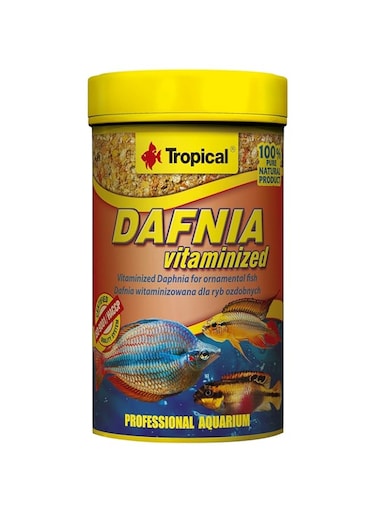 Tropical Daphnia Vitaminized 100ML/16G Fish Food for Small Fish Species