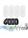 4 Packs Cat Water Fountain Filter Replacement &amp; Pre-Filter Sponges for Stainless Steel 108oz/3.2L &amp; 67oz/2L Adjustable Water Flow Pet Fountain, Replacement Filters for Pet Drinking Fount (4 Packs)